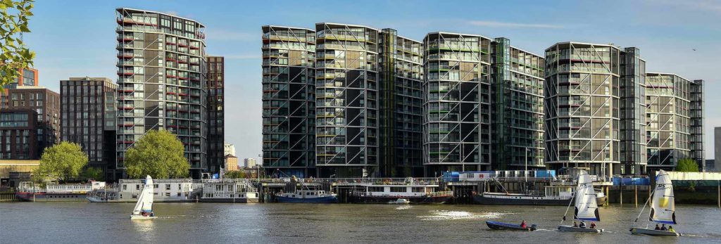 Who is living in the Nine Elms homes?