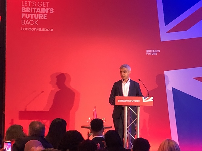 Sadiq Khan warns of risk to London from Tory ‘hard right’ politicians