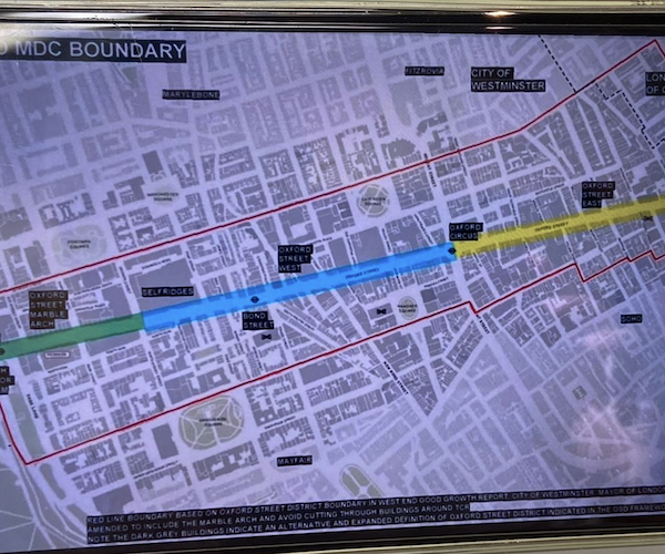 Map shows possible boundary of Sadiq Khan’s plans for Oxford Street